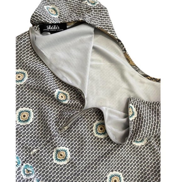 Lulu's Black and Gold Patterned Midi Dress - Picture 5 of 10